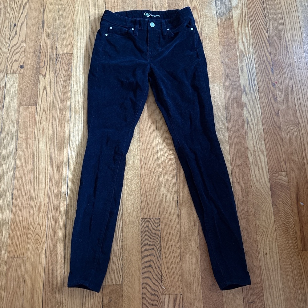 GAP Women's Dark Blue Corduroy Skinny Pants